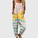 Lauren – Cozy Multicolor Pastel Overalls