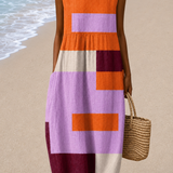 Audrey - Women's Sleeveless Midi Dress with Relaxed Fit