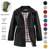 DENAT - Sleek Lightweight Hooded Trench Coat