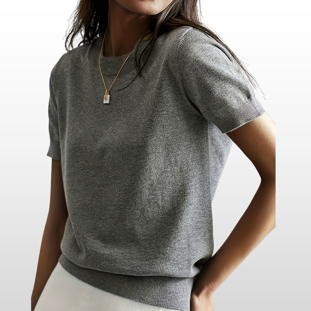 Leny - Short Sleeve Round Neck Fit Tee