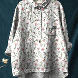 Ella - Floral Spring Shirt in Pink