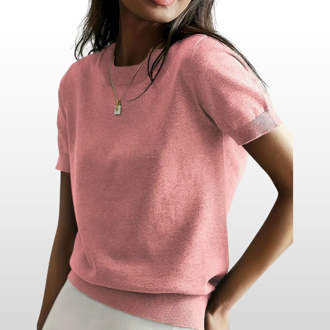 Leny - Short Sleeve Round Neck Fit Tee