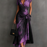 Marielle - Wrap Dress with Abstract Print