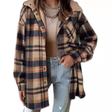 TALLULAH™ - Cozy Hooded Plaid Jacket with Relaxed Fit