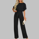 SITA™ - Relaxed Tie-Front Batwing Sleeve Jumpsuit