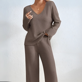 MADELT - Cozy Long Sleeve Drop Shoulder Top
