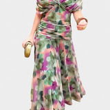 Alondra V-Neck Long Floral Dress