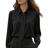 Jonnie - Contemporary Long Sleeve Shirt with Tie Detail