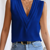 Jade - Breezy Sleeveless V-Neck Blouse