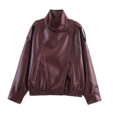HAZEL™ – Classic Oversized Moto Jacket