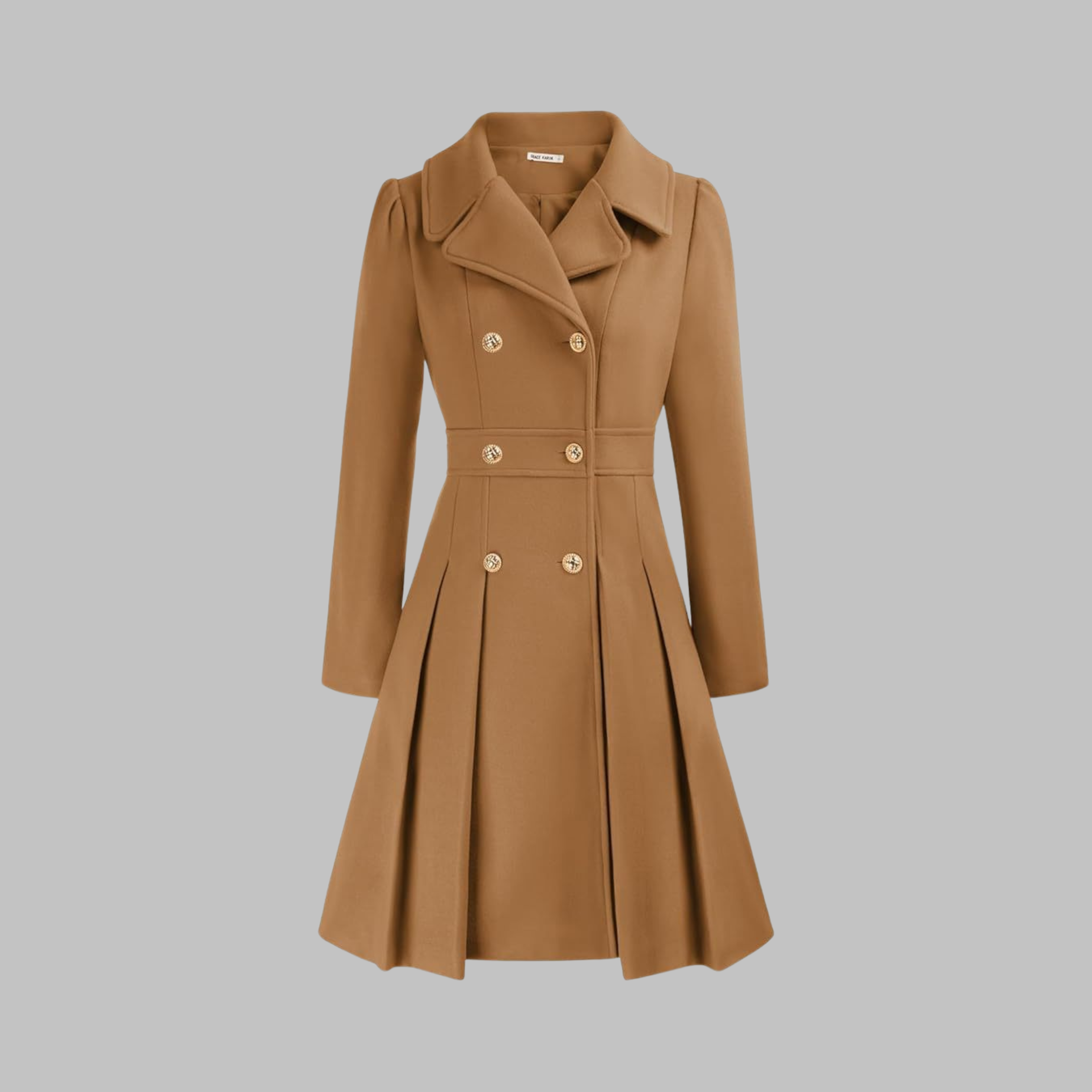 DAMI™ - Elegant Double-Breasted Long Sleeve Coat