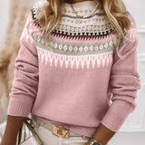 AVERY™ - Fair Isle Pattern Knit Sweater