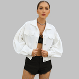 HEILA™ - Relaxed Fit Long Sleeve Button-Up Jacket