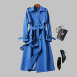 TIA™ - Chic Knee-Length Relaxed Fit Coat