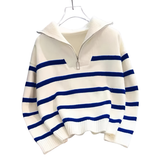 SUSAN™ – Relaxed Fit Long Sleeve Collared Sweater
