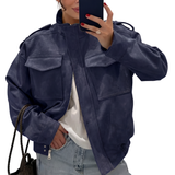 TRISH™ – Sleek Stand Collar Casual Jacket