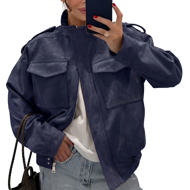 TRISH™ – Sleek Stand Collar Casual Jacket