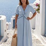 Eirene - Twisted Detail Midi Dress