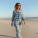Eleanor - Coordinated Button-Up Shirt and Pants Ensemble