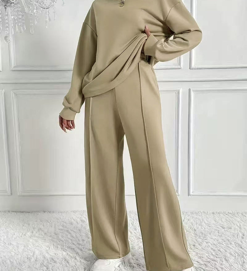 AMBRAT - Long Sleeve Sweatshirt with High Neck
