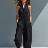 Adele - Pocketed Wide-Leg Jumpsuit
