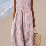 Brooklyn - Women's Midi Dress with Sleeveless Relaxed Fit