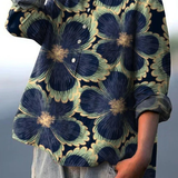 Annie - Retro Floral Blouse