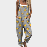 Riley – Cozy Printed Dungarees