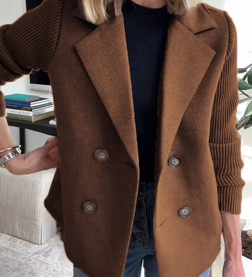 SORELLE™ - Chic Knit-Sleeve Blazer