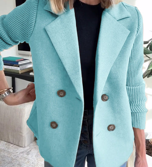 SORELLE™ - Chic Knit-Sleeve Blazer