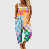 Danielle – Cozy Multicolor Patchwork Jumpsuit