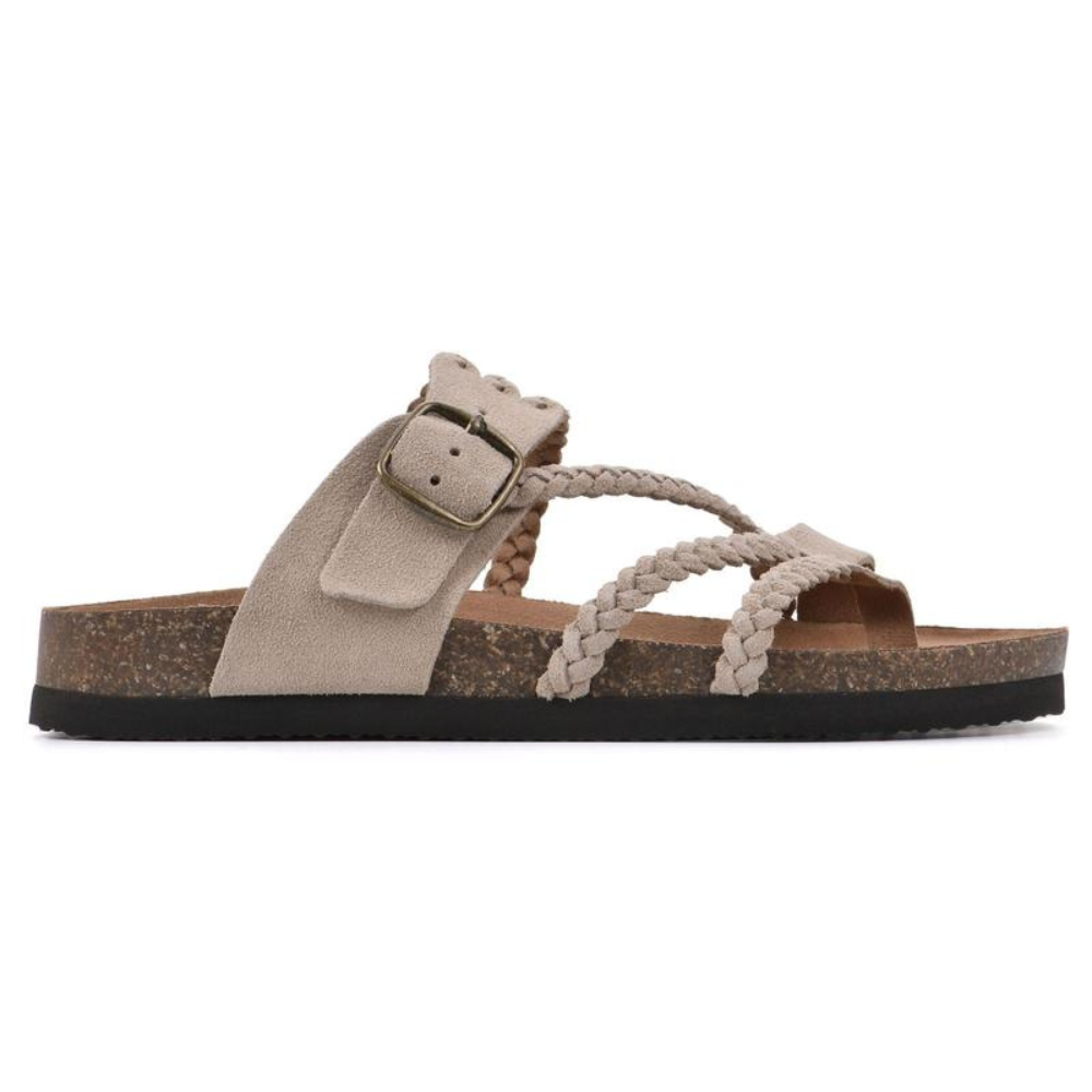 Zosia - Orthopedic Support Woven Cork Sandals