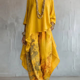 Gemma - Asymmetrical Floral Two-Piece Ensemble