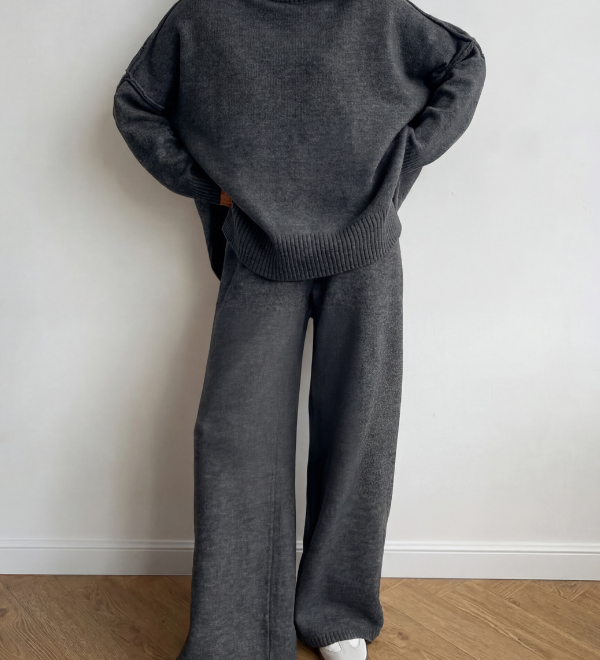 BEATRIXT - Turtleneck Sweater with Wide Leg Pants