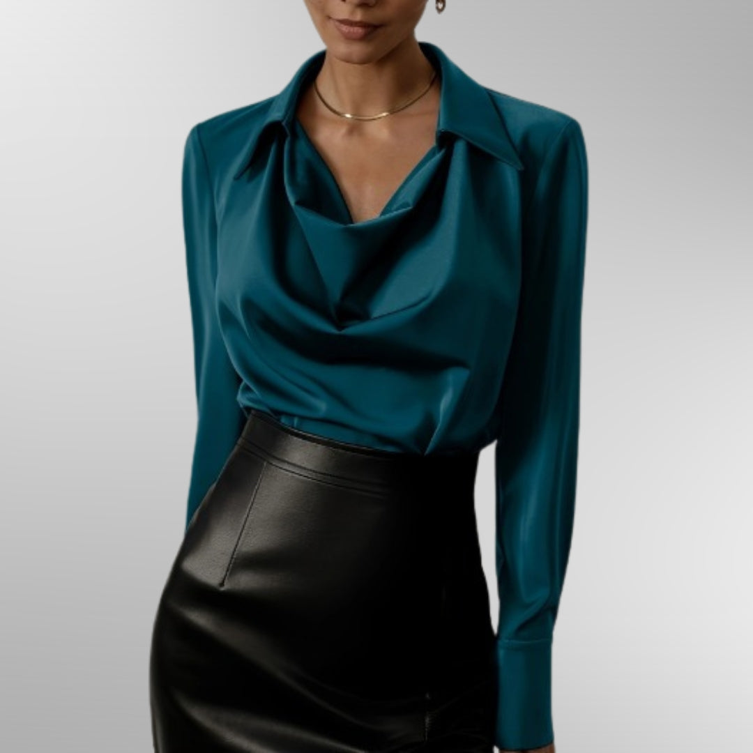 Violet | Chic Satin Blouse