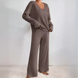 MADELT - Cozy Long Sleeve Drop Shoulder Top