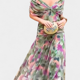Alondra V-Neck Long Floral Dress