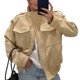 TRISH™ – Sleek Stand Collar Casual Jacket
