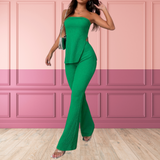 PEACHYT - Tube Top with Split Hem Design