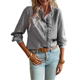 Criza - Easy Button-Up Blouse