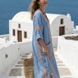 Avenor V-Neck Summer Midi Dress
