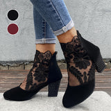 JOLIE™ - Elegant Lace-Up Heeled Boots