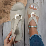Indira – Comfortable Flat Buckle Sandals