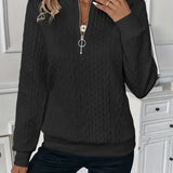 EMMA™ | Stylish Quarter-Zip Sweater