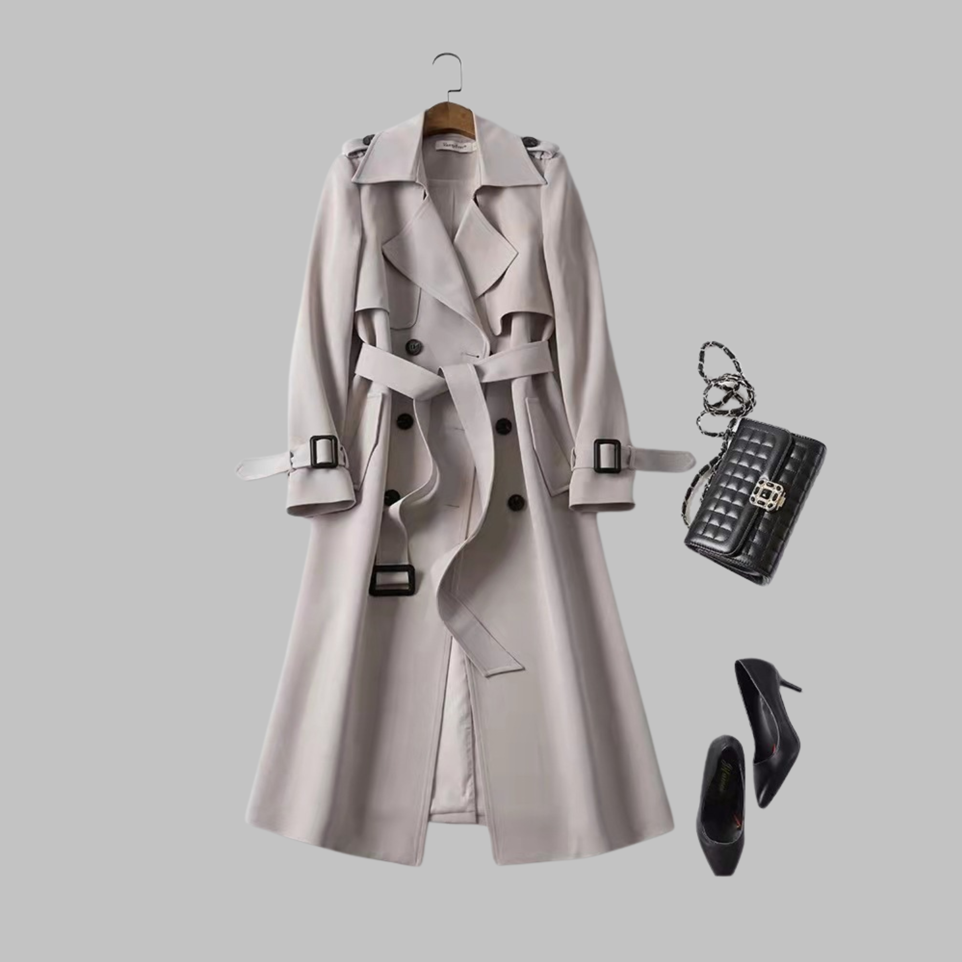 TIA™ - Stylish Knee-Length Relaxed Fit Coat