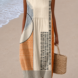 Amelia - Women's Sleeveless Midi Dress with Relaxed Fit