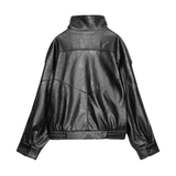 HAZEL™ – Classic Oversized Moto Jacket