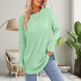 Stellan - Relaxed Long Sleeve Top with Thumb Holes