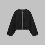 OVALIET - Stylish Long Sleeve Zipper Crop Top