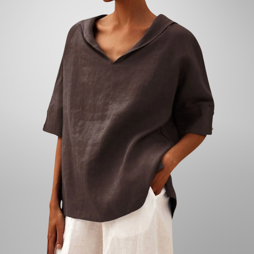 Lucy - Relaxed Fit Cotton Blouse